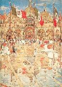 Maurice Prendergast Courtyard Scene china oil painting artist